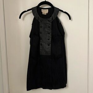 Leather Sleeveless Blouse